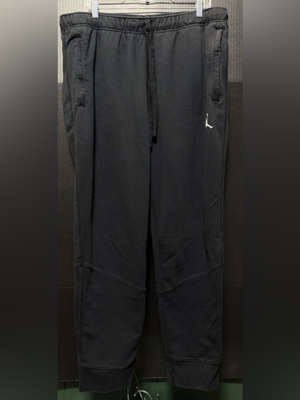 🍄Jordan Nike DriFIT Black Jump man logo Jogger Pants